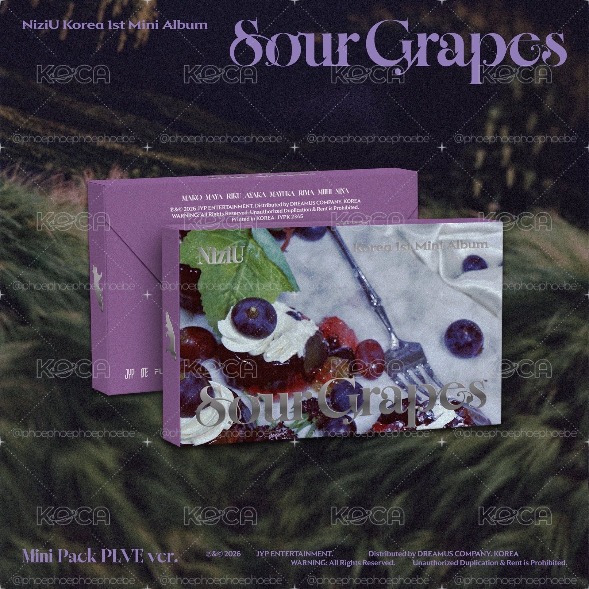 NiziU Korea 1st Mini Album "Sour Grapes" 純專輯【無特典】