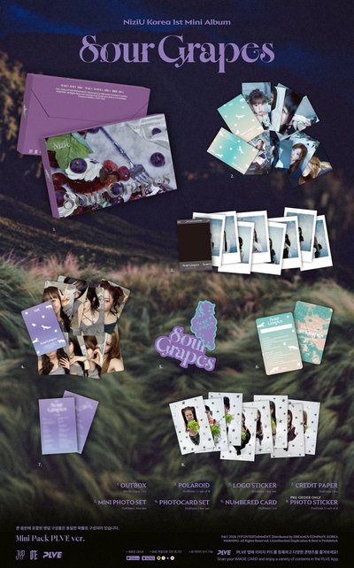 NiziU Korea 1st Mini Album "Sour Grapes" 純專輯【無特典】