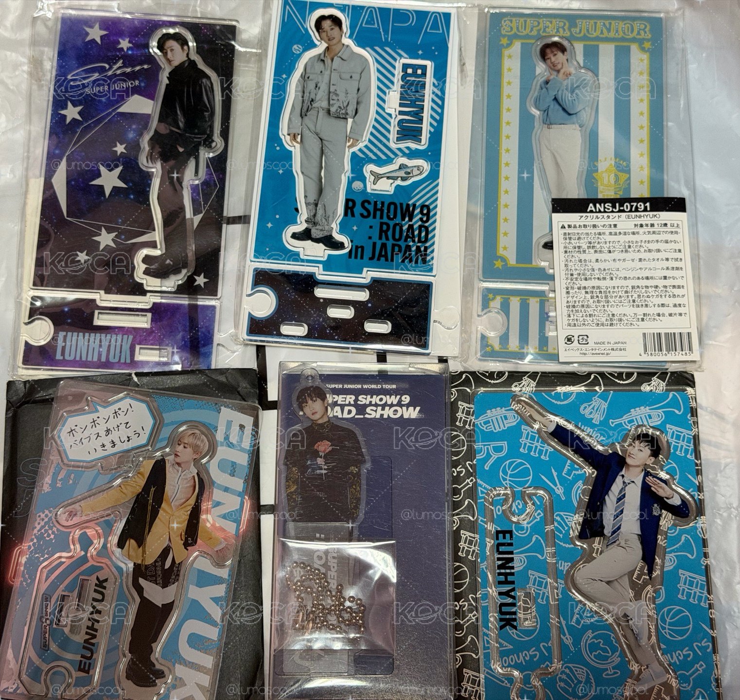 SUPER JUNIOR 銀赫 各巡演立牌 