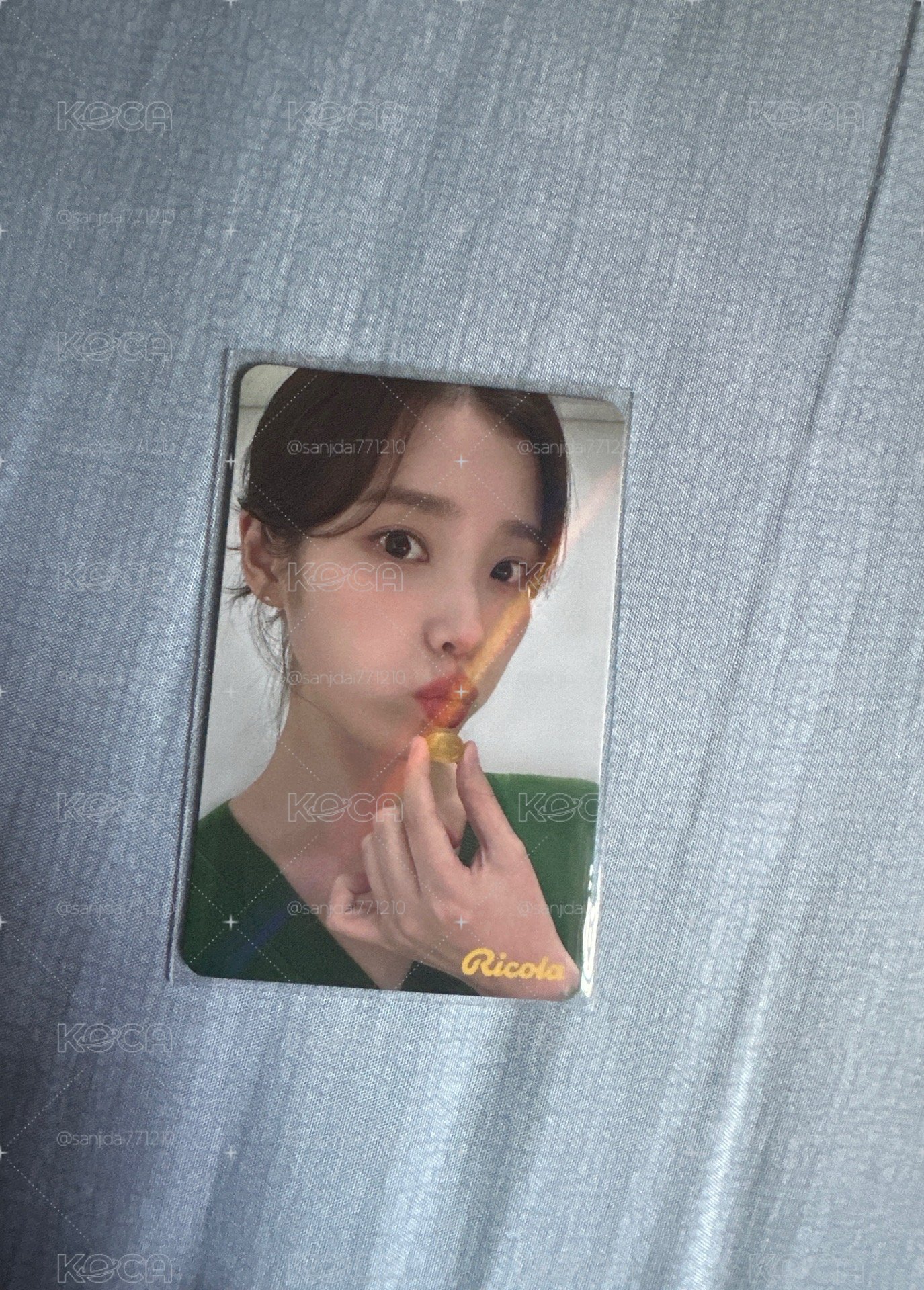 IU 台灣 7-11 利口樂 喉糖 小卡