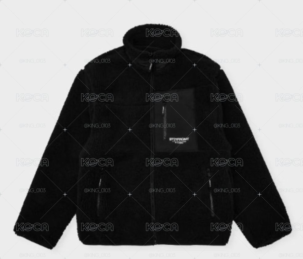 BT21 x FRAGMENT 藤原浩聯名 抓毛外套
