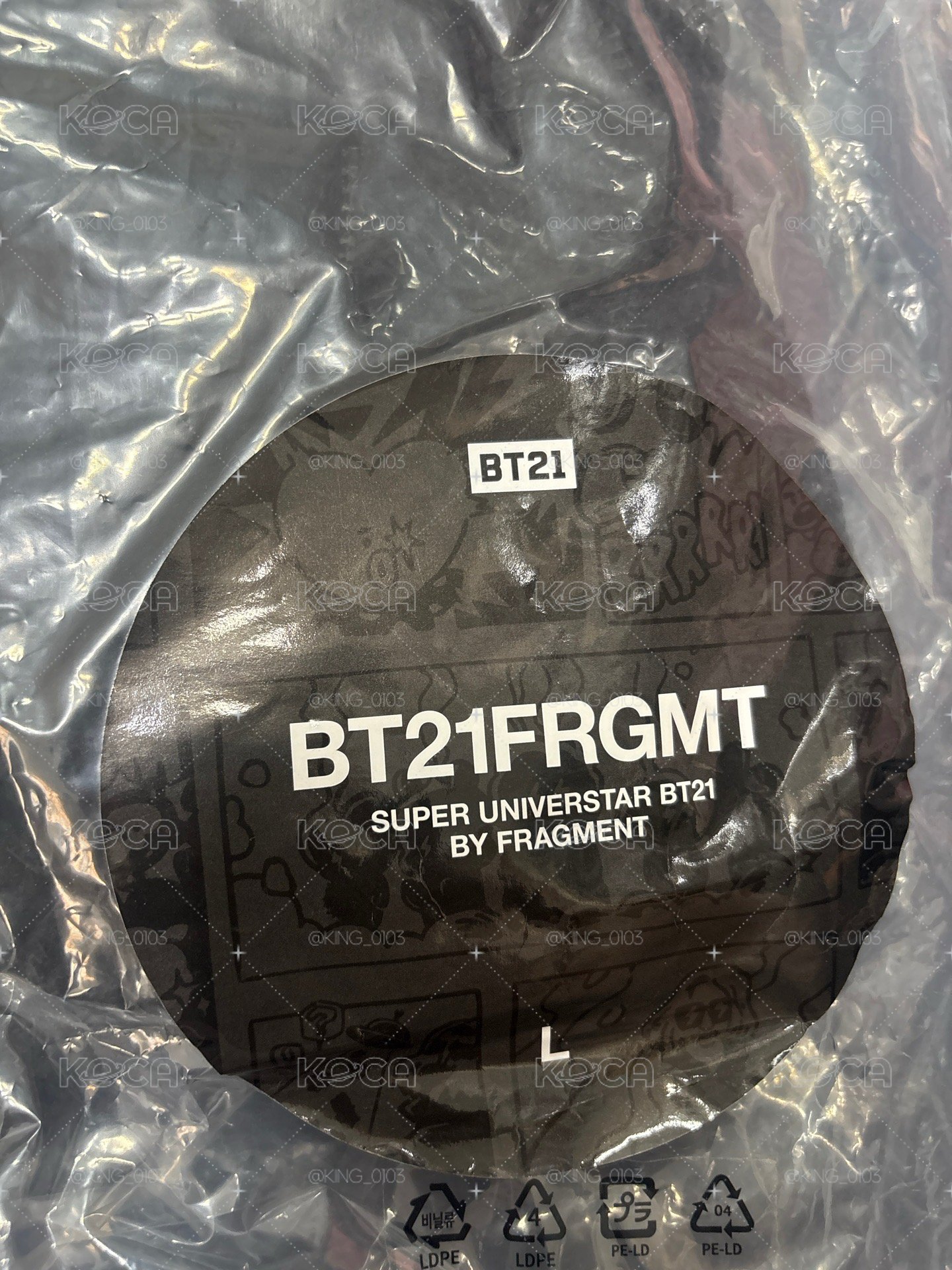 BT21 x FRAGMENT 藤原浩聯名 抓毛外套