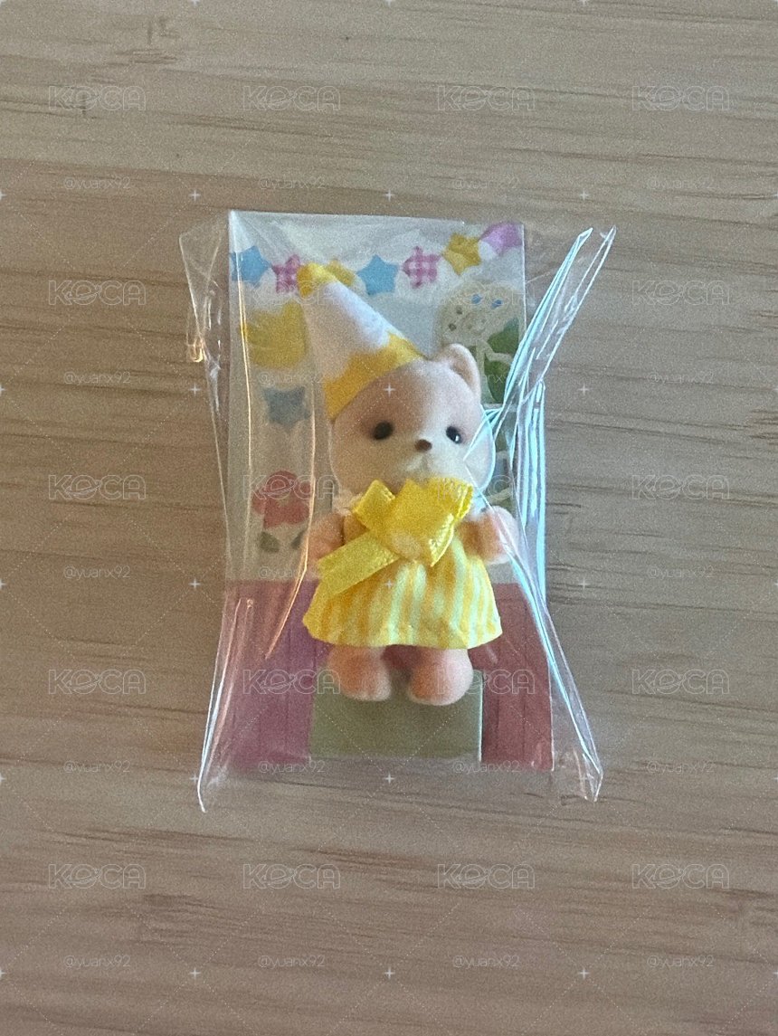 森林家族色鉛筆 黃色焦糖狗