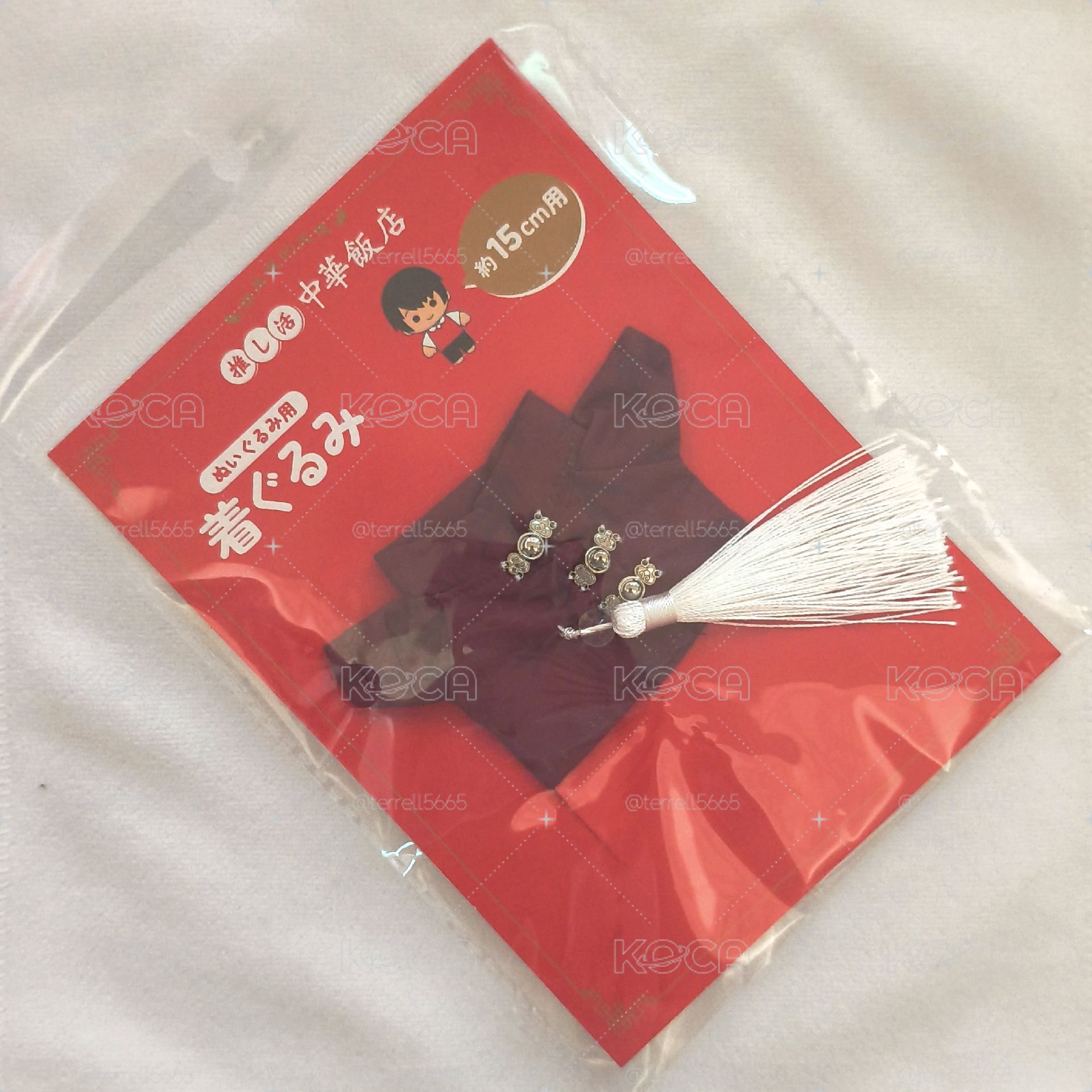 10cm 15cm 娃衣（紅、白） 棉花娃