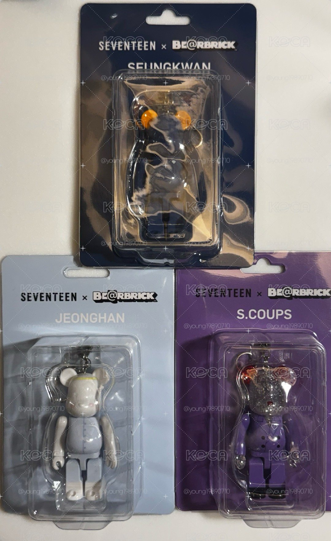 ⚡️SEVENTEEN BE@RBRICK 100% S.COUPS 庫柏力熊 崔勝哲 尹淨漢 夫勝寛