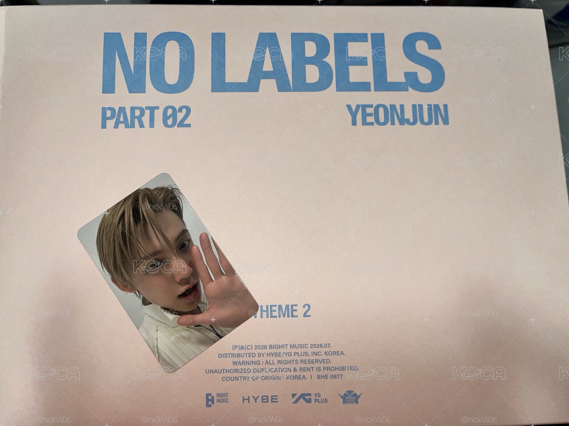 然竣No Labels part2一般專（pb)一套