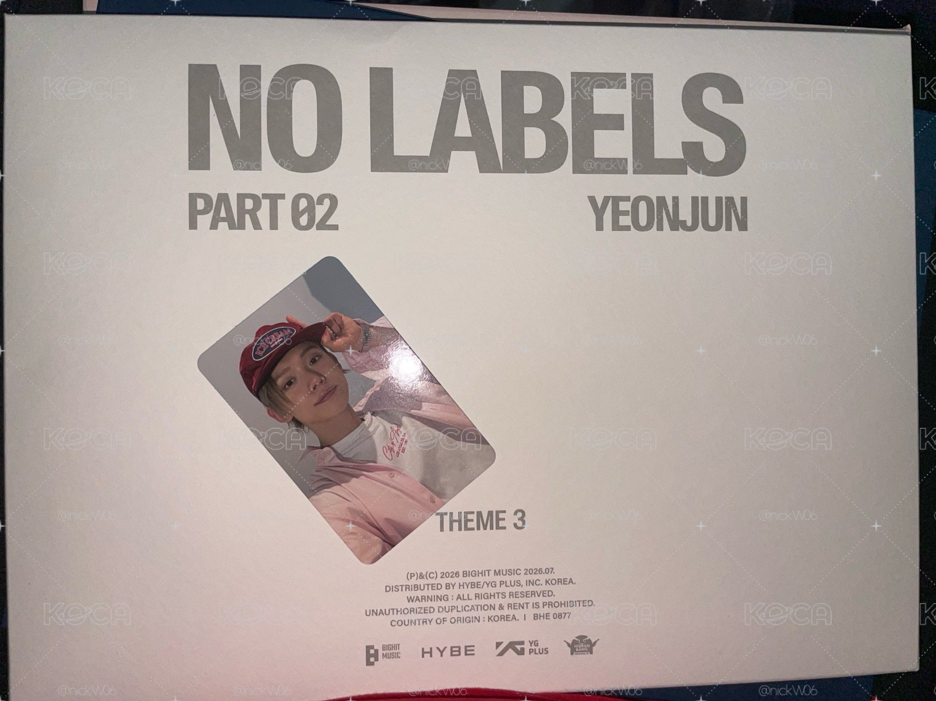 然竣No Labels part2一般專（pb)一套