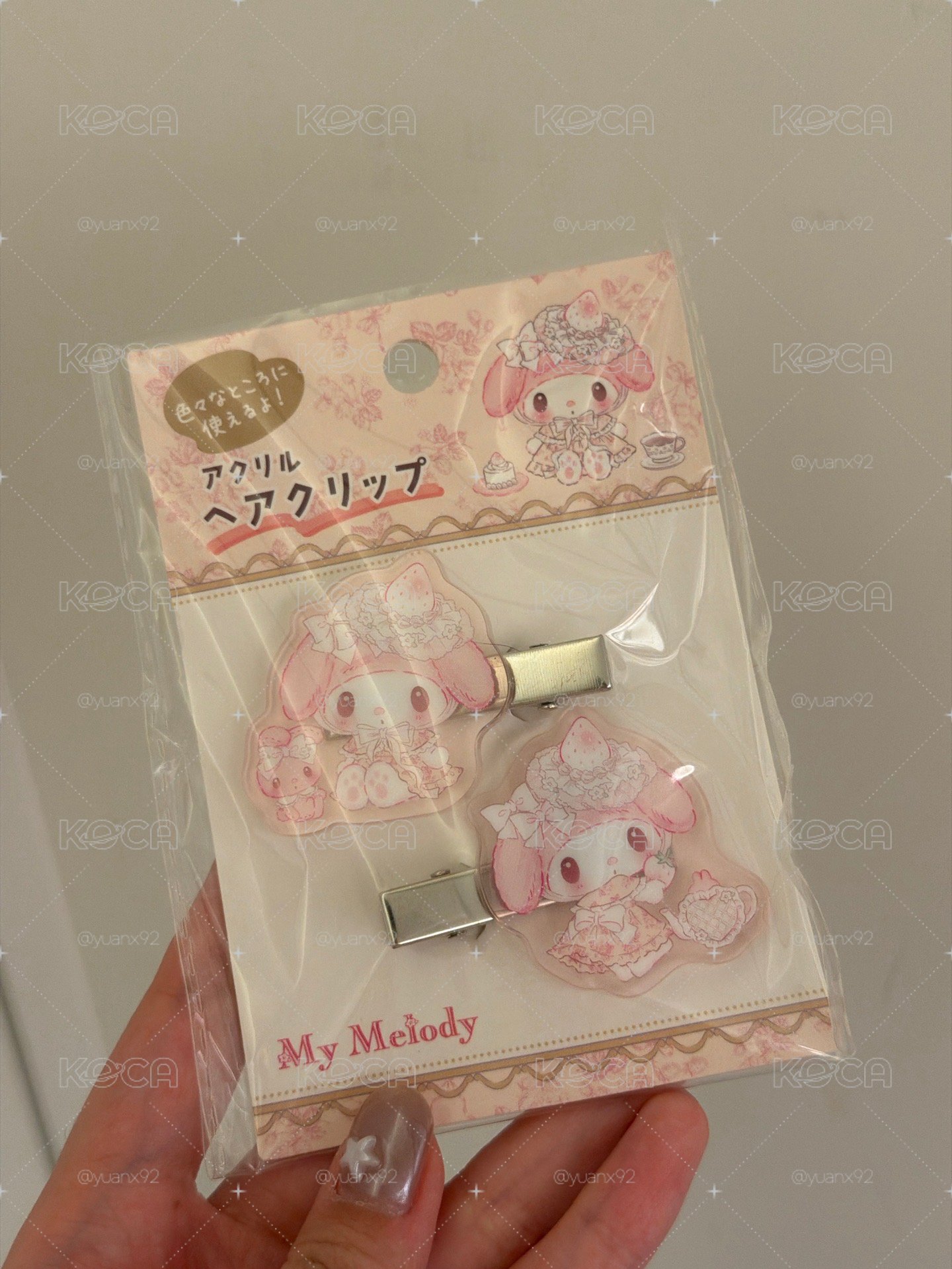 美樂蒂白草莓髮夾
