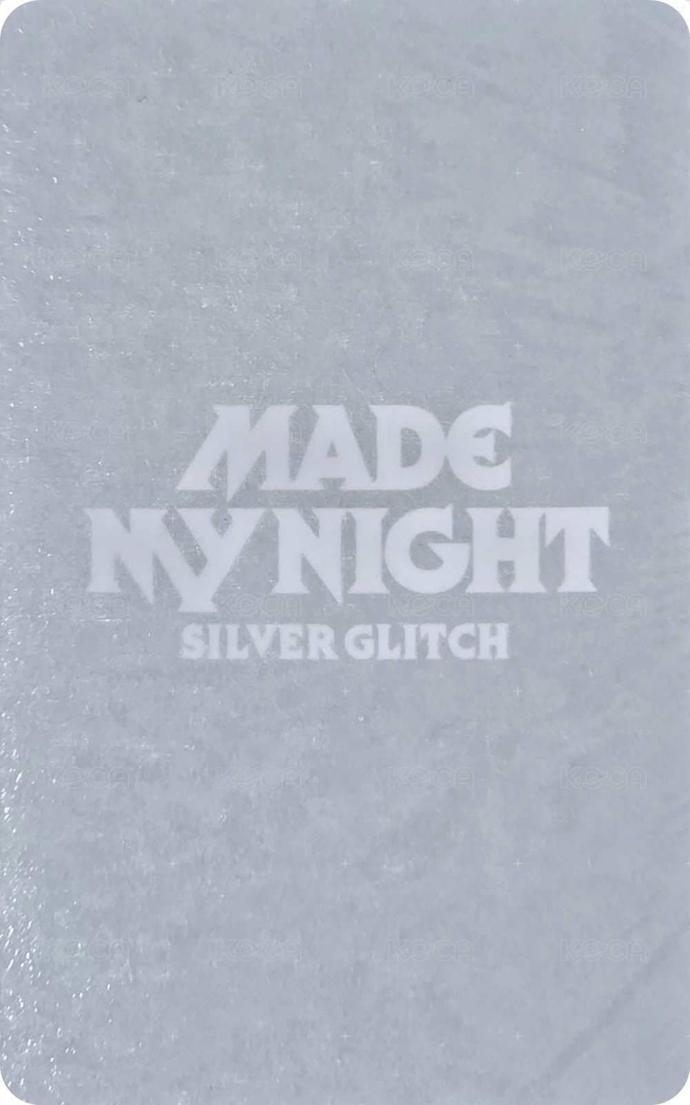 Made My Night SILVER GLITCH 專輯卡  背面