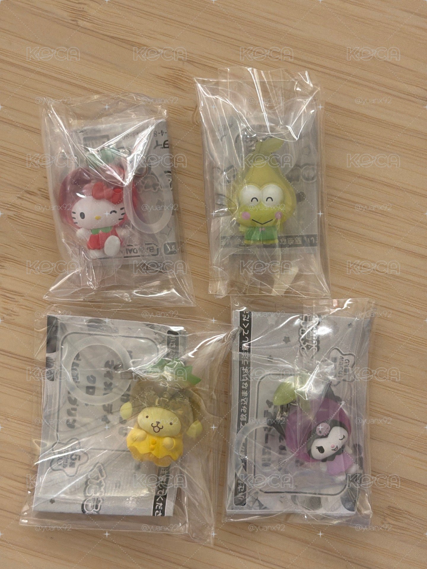 現貨｜三麗鷗水果造型雨傘圈扭蛋