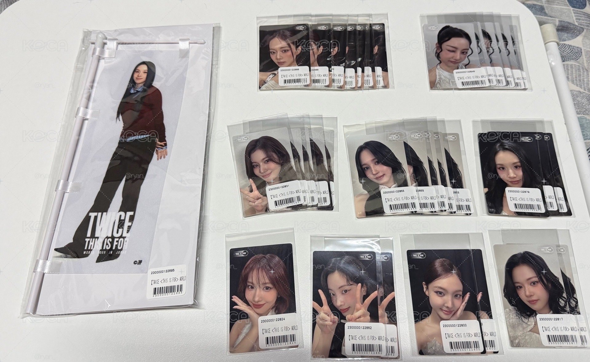 現貨 六巡 新國立 一番賞 sana旗子 mina吊飾 貼紙