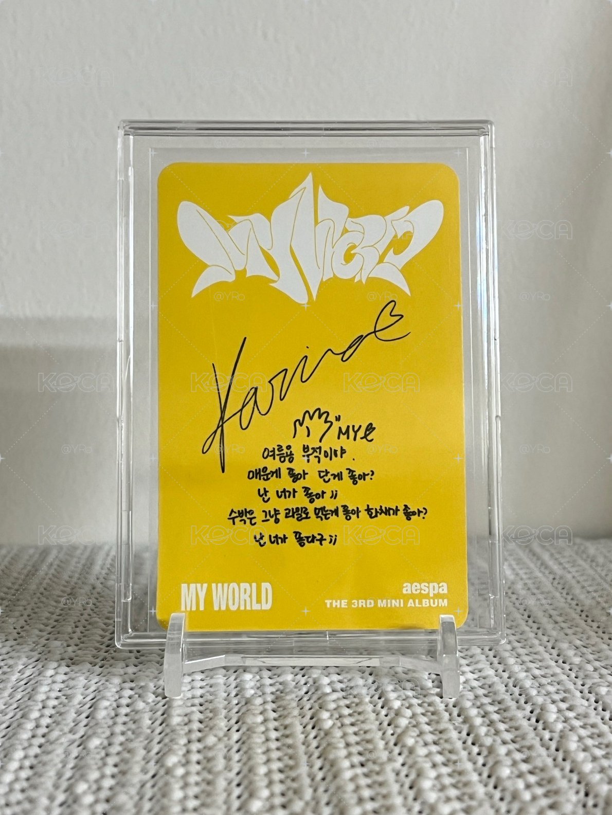 MY WORLD wtmw柚
