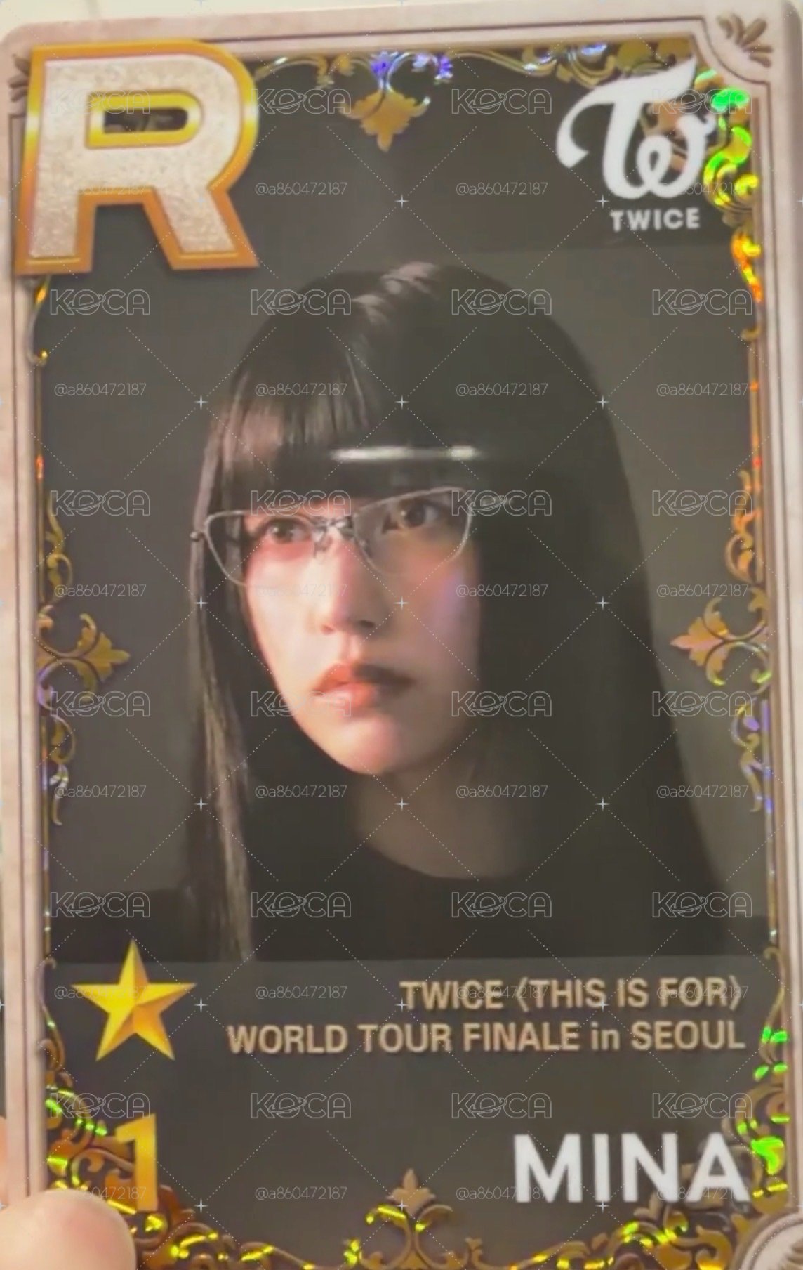 TWICE Mina 首爾遊戲卡