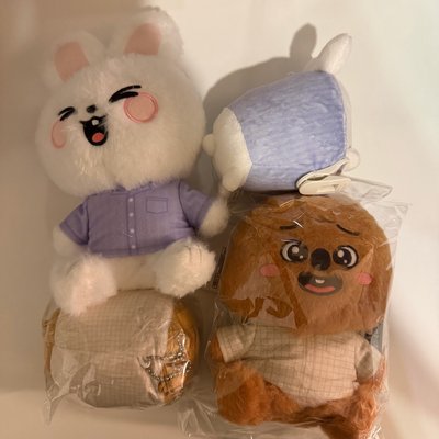 GIGO 毛絨坐娃+趴娃