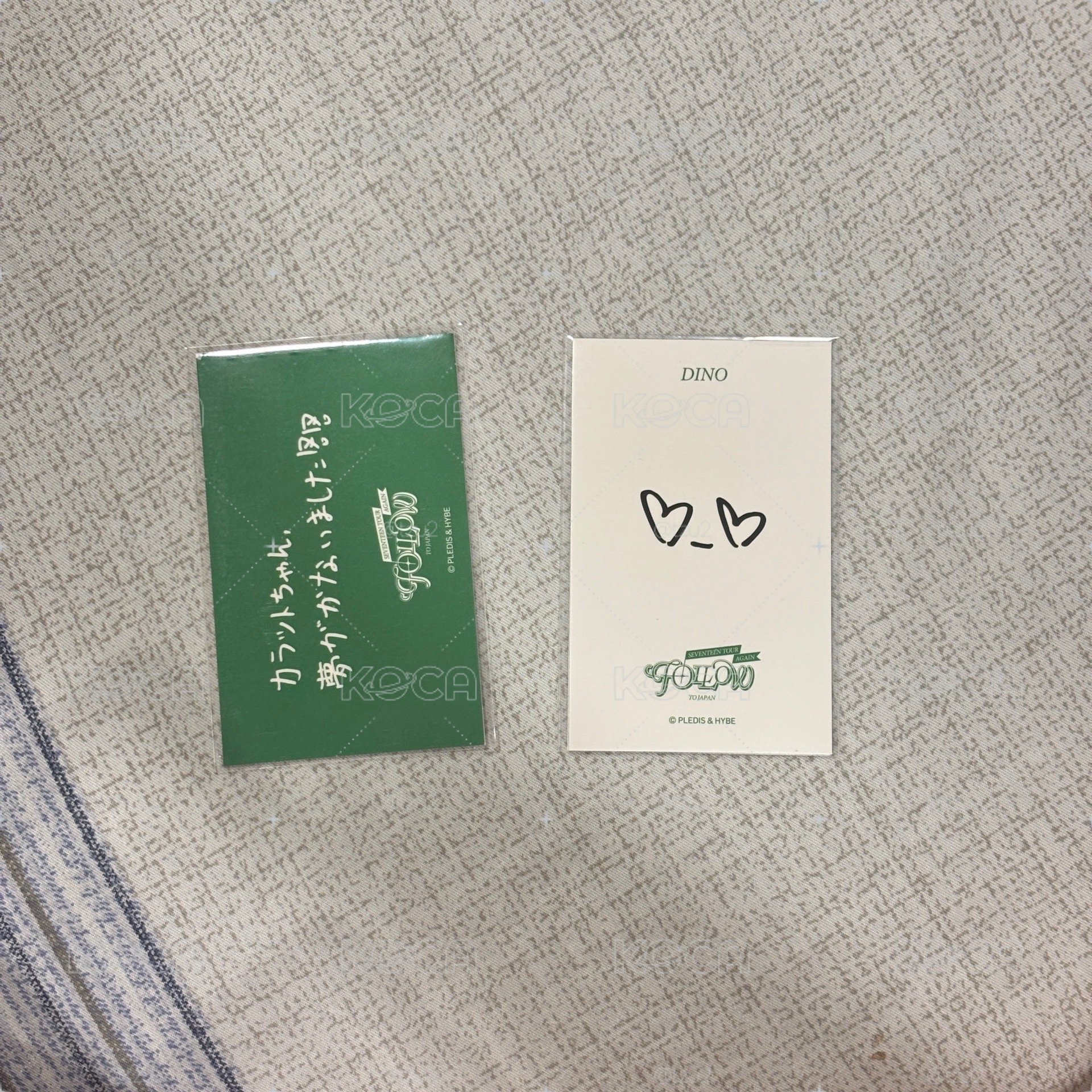 seventeen dino follow again 拍立得 特典 小卡