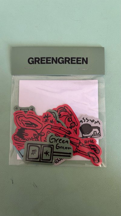 Cortis green green貼紙包