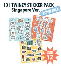 ROLL THE WORLD TWINZY Singapore Ver. 貼紙 