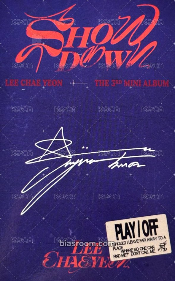 SHOWDOWN Album photocard  Back