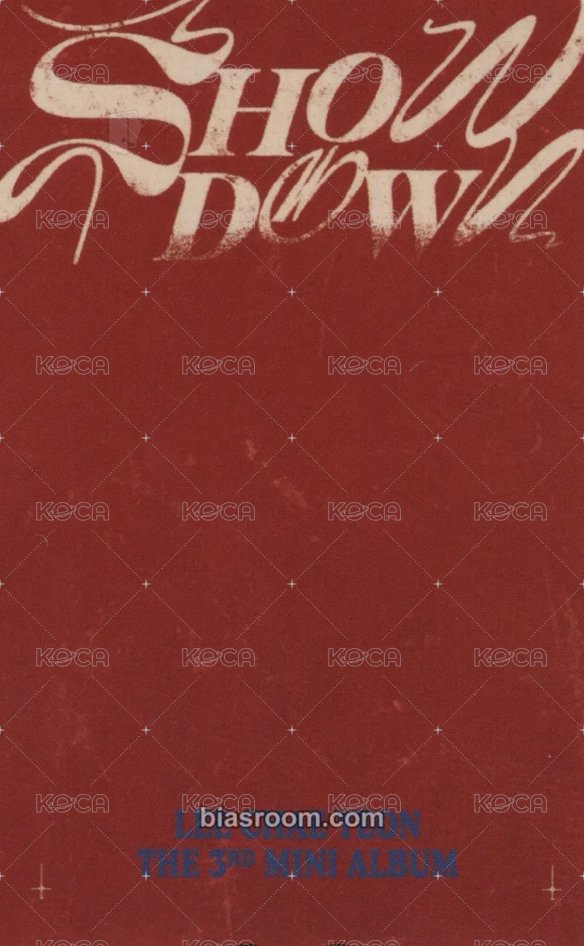 SHOWDOWN Album photocard  Back