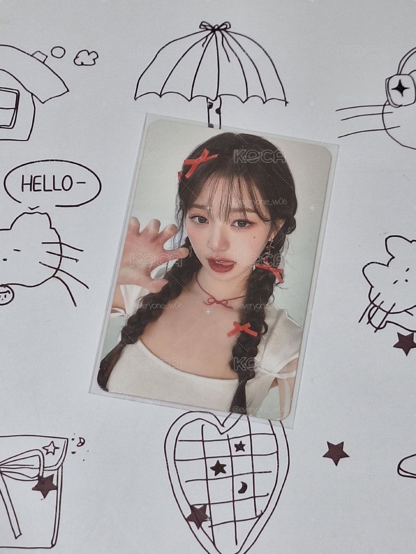 Wonyoung AMUSE 代言卡