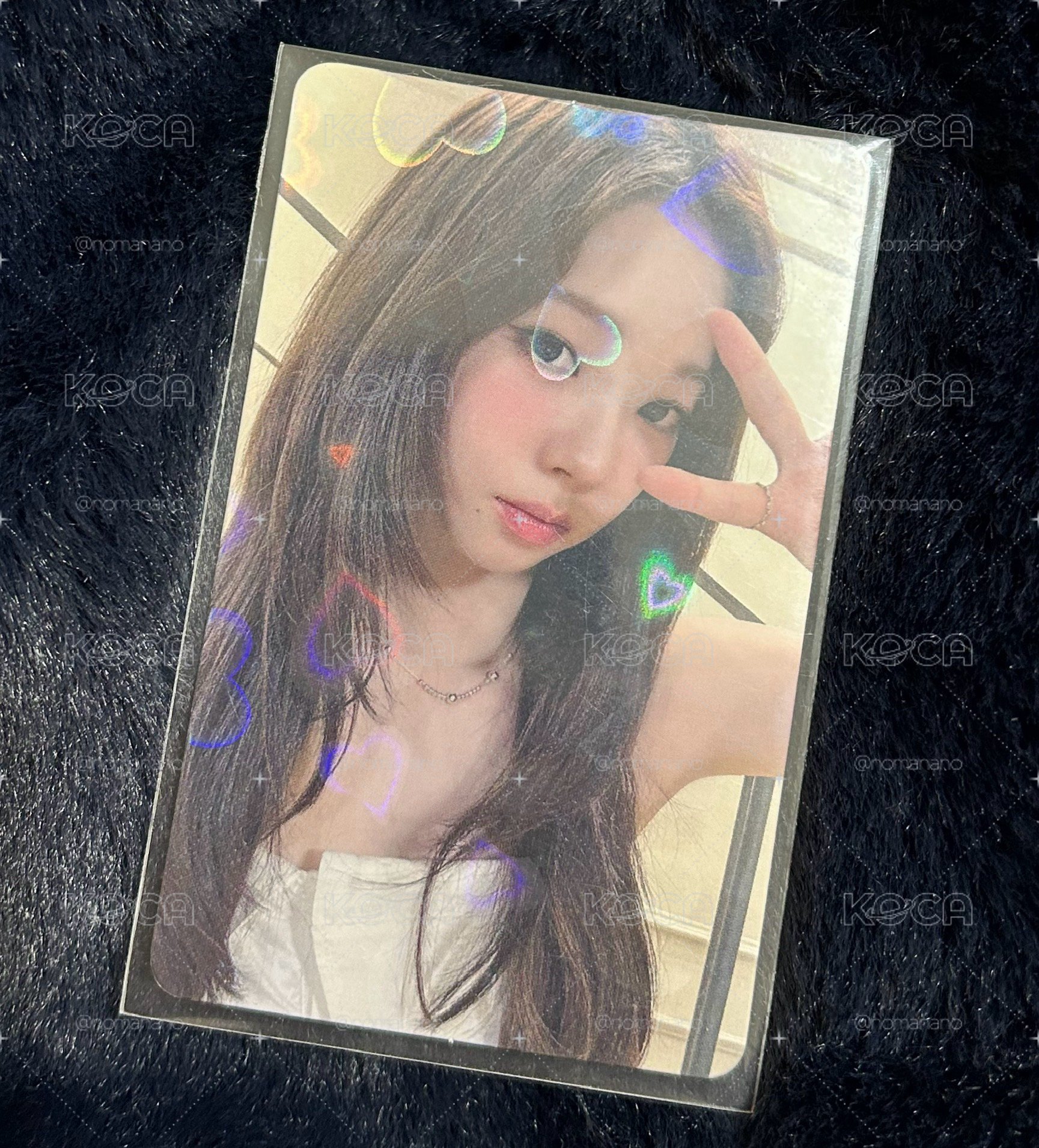 Karina💙ia愛心幸運閃卡