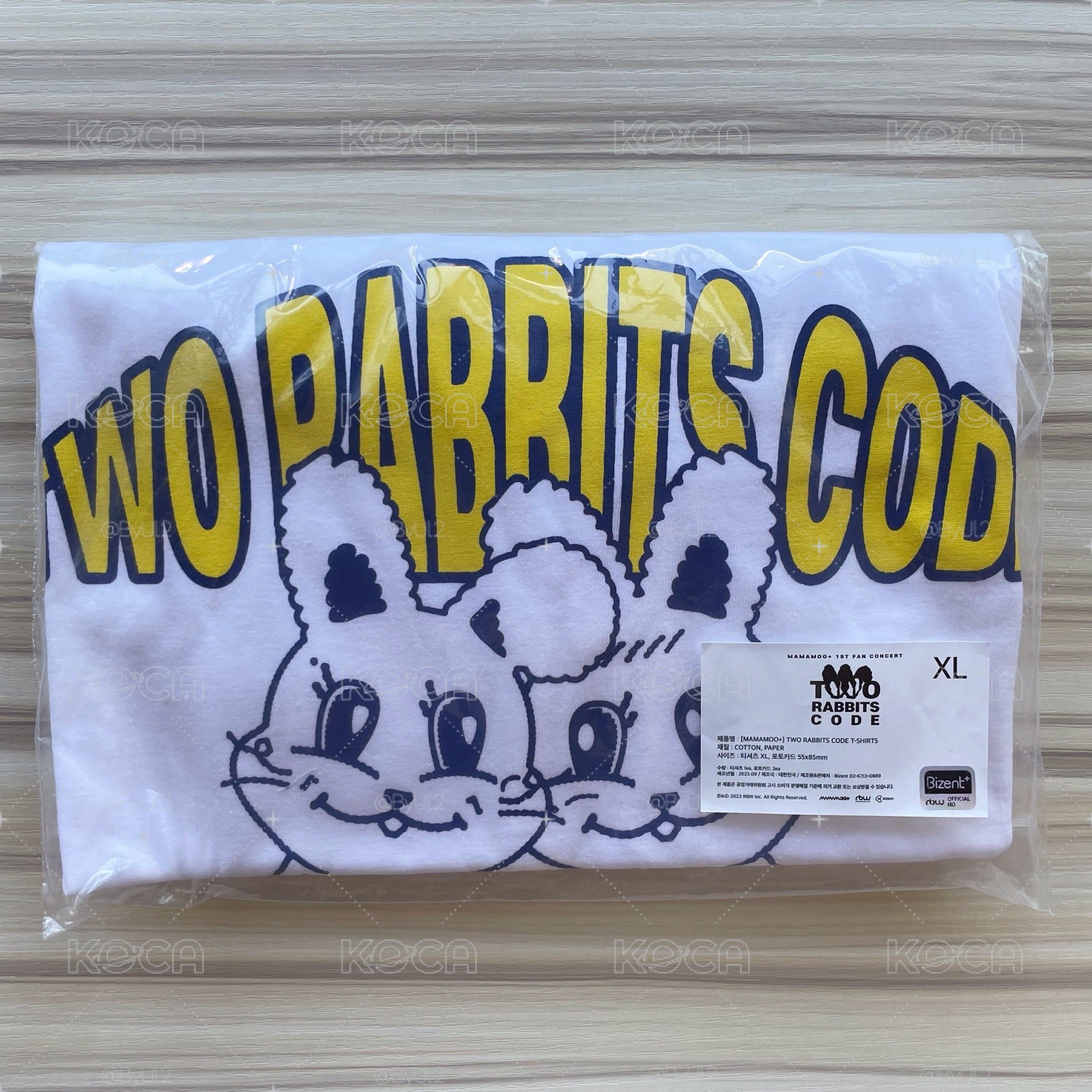 TWO RABBITS CODE周邊 白色短袖T XL