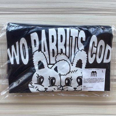 TWO RABBITS CODE周邊 黑色短袖T L