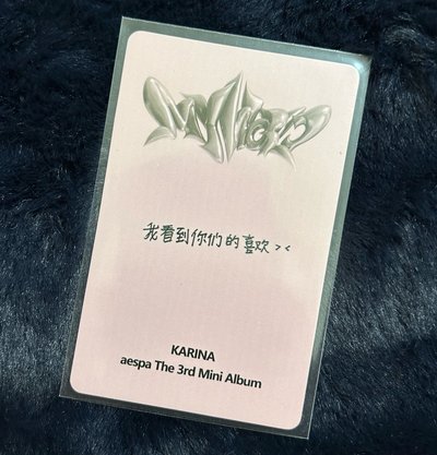 Karina💙我看到你們的喜歡> <（中背）