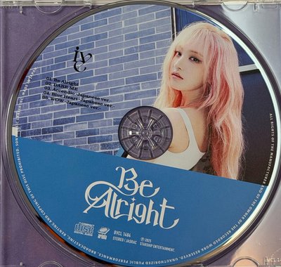 Be Alright 通常盤（cd栗）