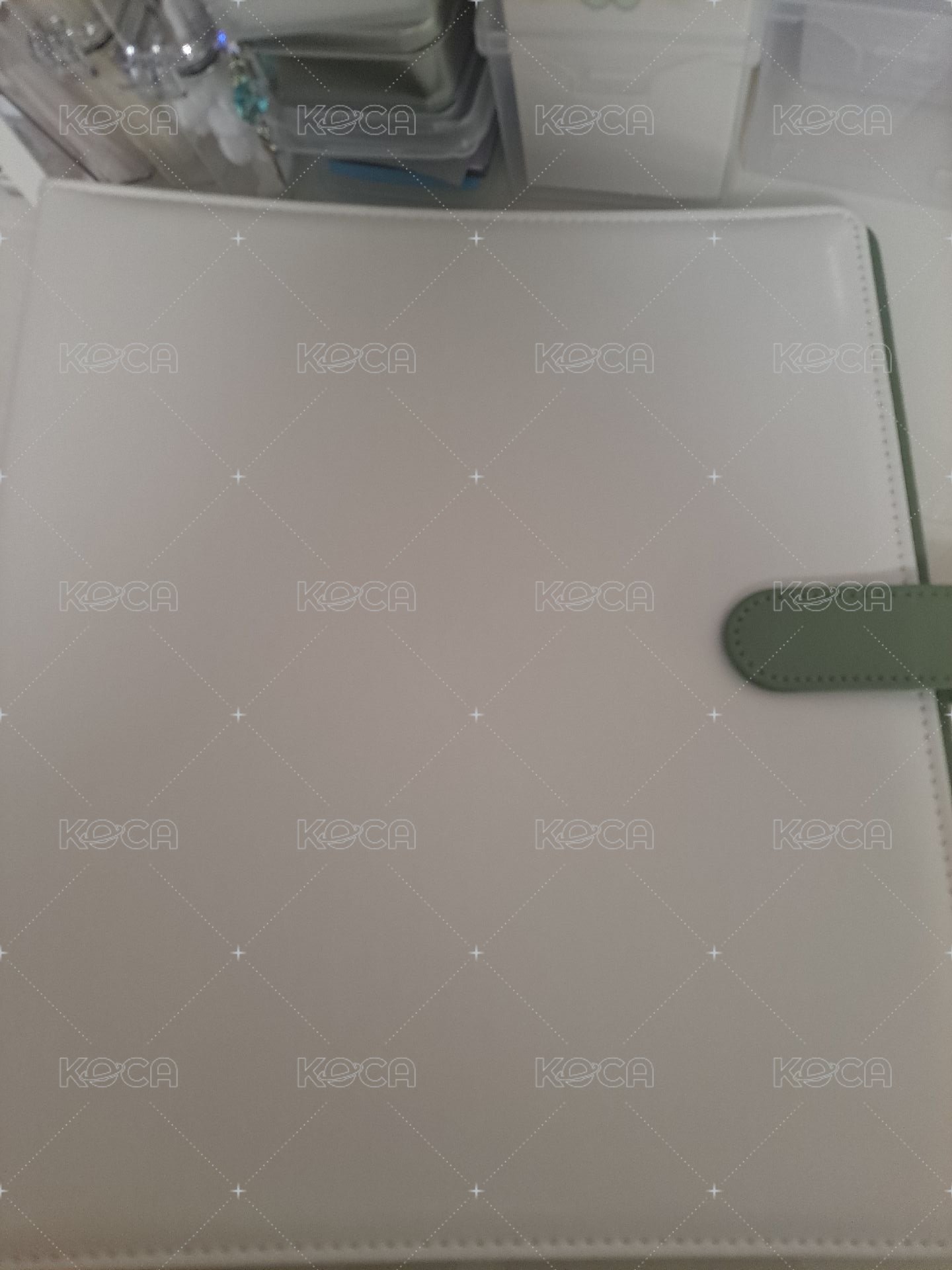 韓國進口皮質九宮格卡冊 | 綠白