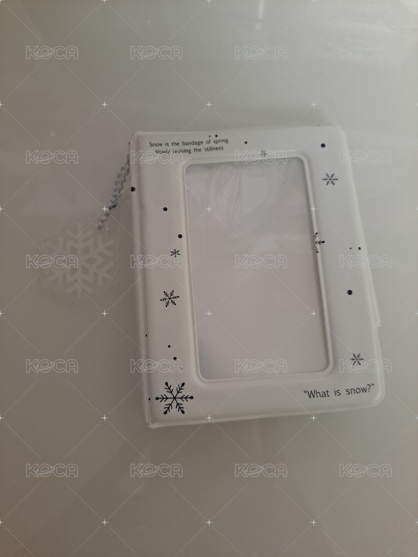 已拆有損雪花一宮格卡冊