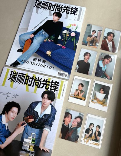 SJ 83z 瑞麗雜誌 如圖全10件（雜誌2本+特卡3+特語音卡+特印簽拍立得2+雙人卡1+雙人印簽拍立得）