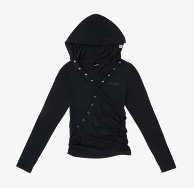 11月東京場線下代購 HOOD LONG SLEEVE T-SHIRT 黑色