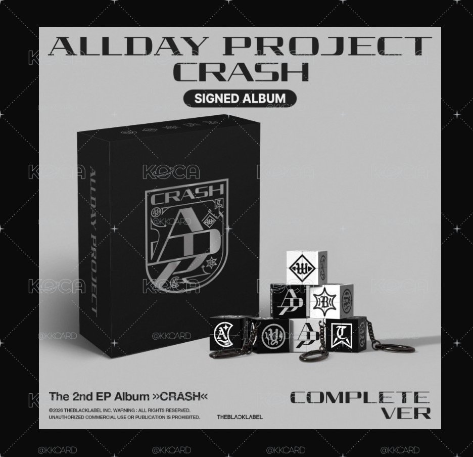 已於官網下單成功 圖二有證明 預購 ALLDAY PROJECT CRASH 親簽專輯