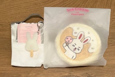 MINITEEN  絨毛收納包+隨機冰棒吊飾 哲