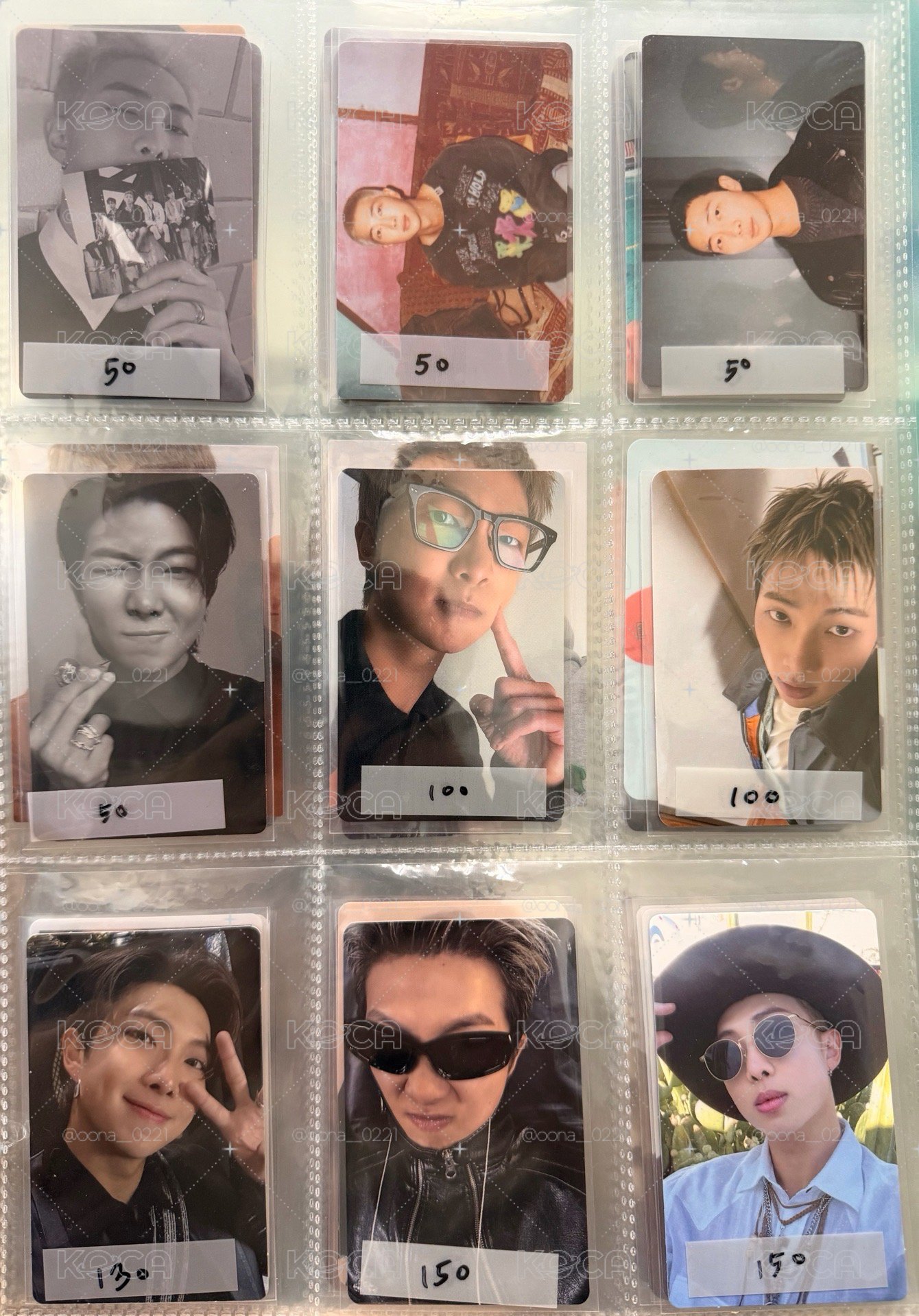 RM 俊 回憶錄 幸運卡 特典 專卡