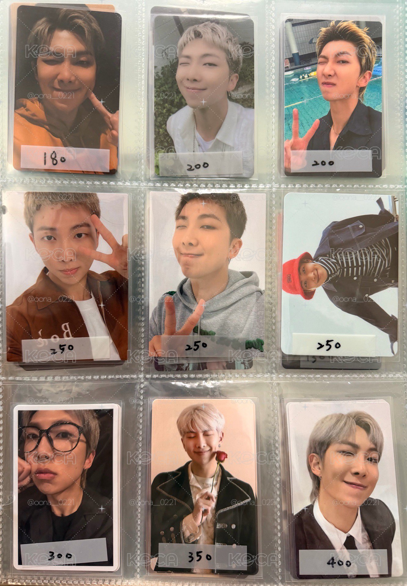 RM 俊 回憶錄 幸運卡 特典
