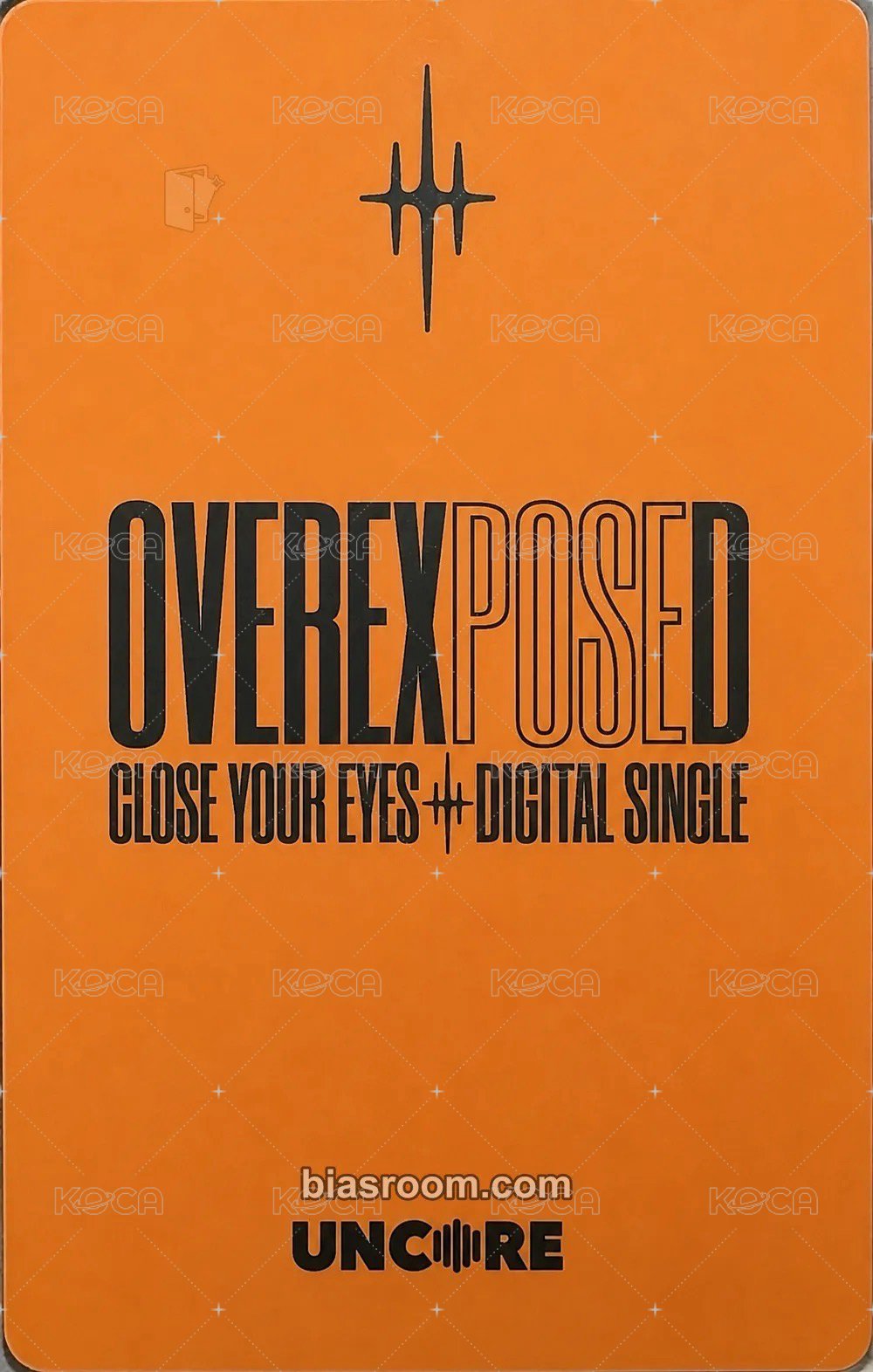 𝗢𝗩𝗘𝗥𝗘𝗫𝗣𝗢𝗦𝗘𝗗 Music show card 第一週 Back