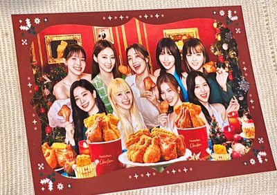 TWICE日本全家2023聖誕L判相卡-團體(紅)