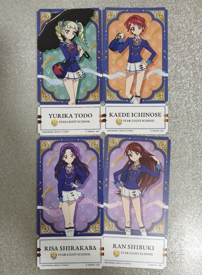 偶像學園 票卡 百合華 蘭 楓 麗莎