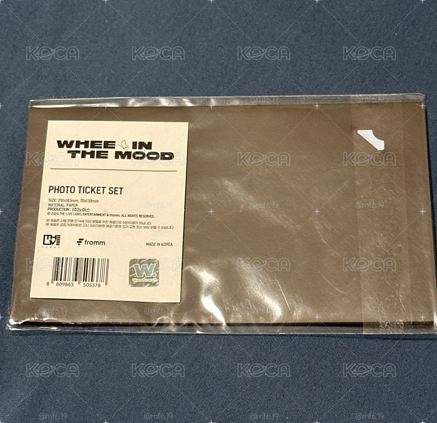 (10/20 最後出貨日）WHEE in the mood 演唱會票卡