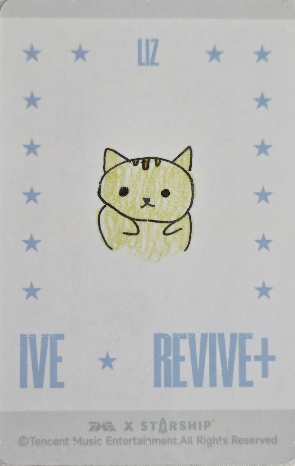 REVIVE+ QQ音樂 二星 星光卡  背面