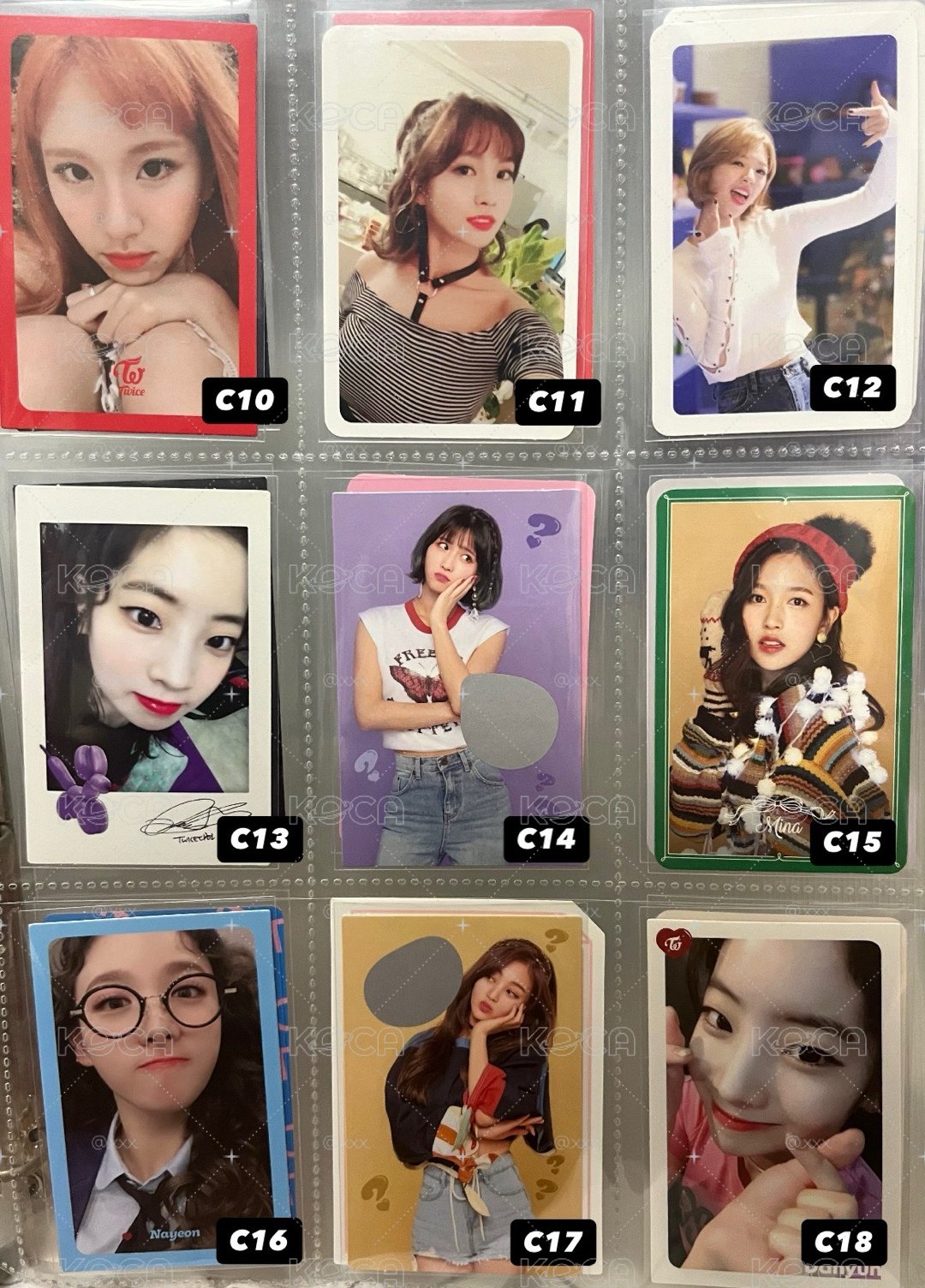TWICE 早期小卡 (C區)