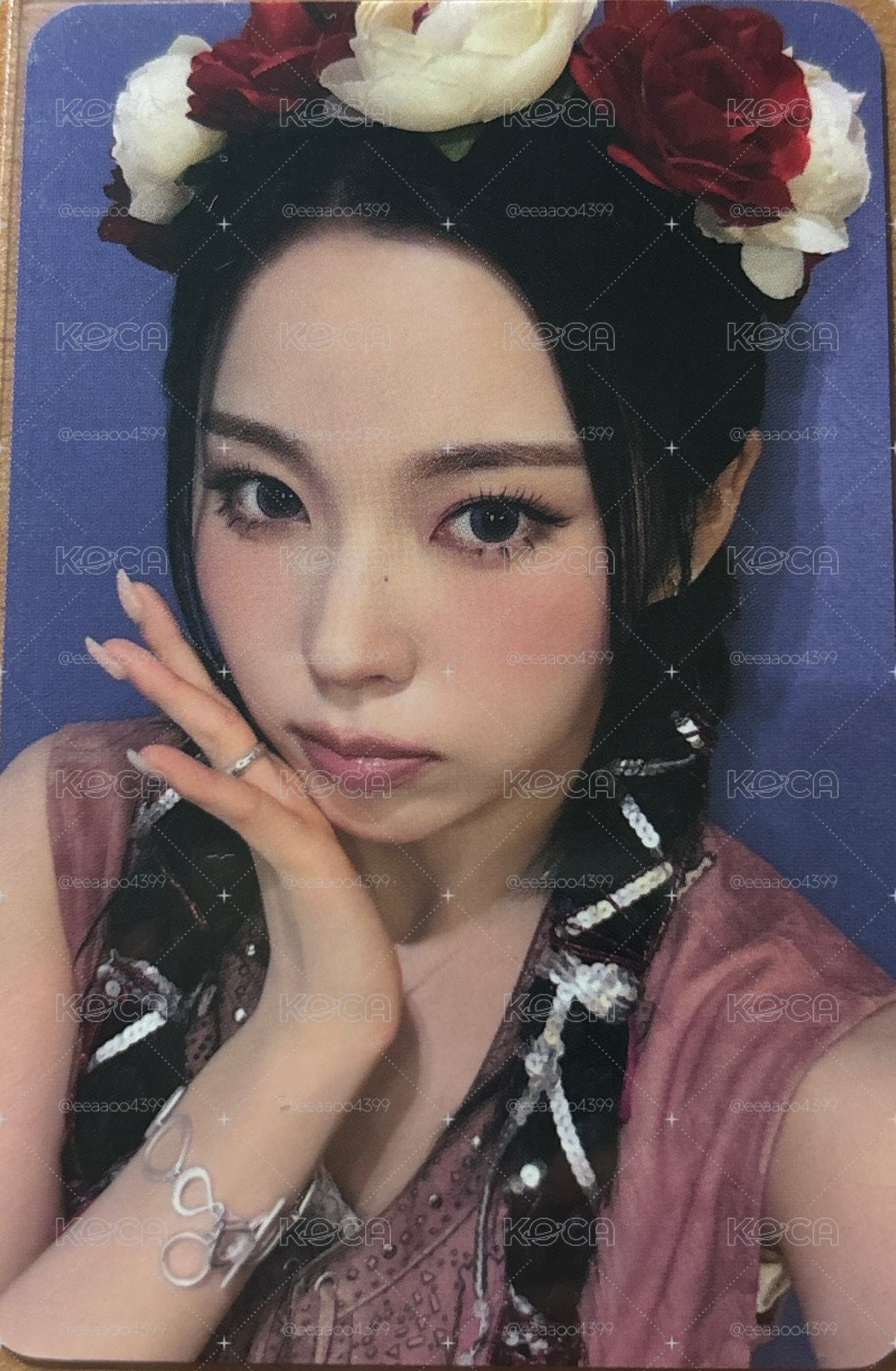 NMIXX ms玫瑰花環圭（當綁卡）
