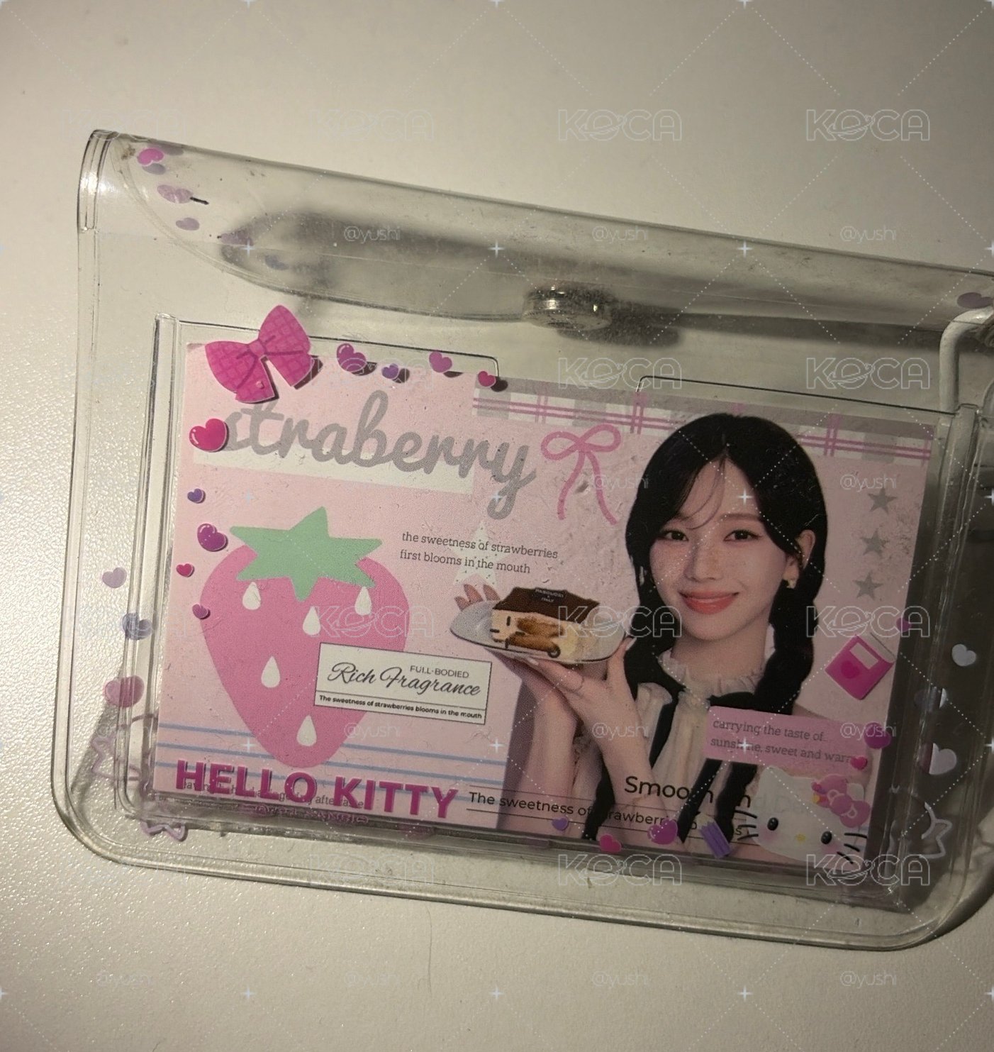 kittry 透明收納卡包 附鈴鐺