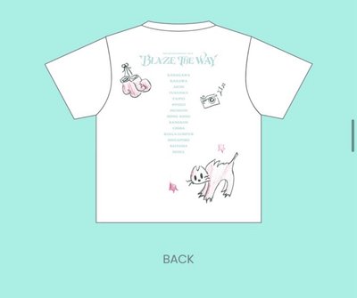 Blaze The Way 安可限定 手繪圖案T恤