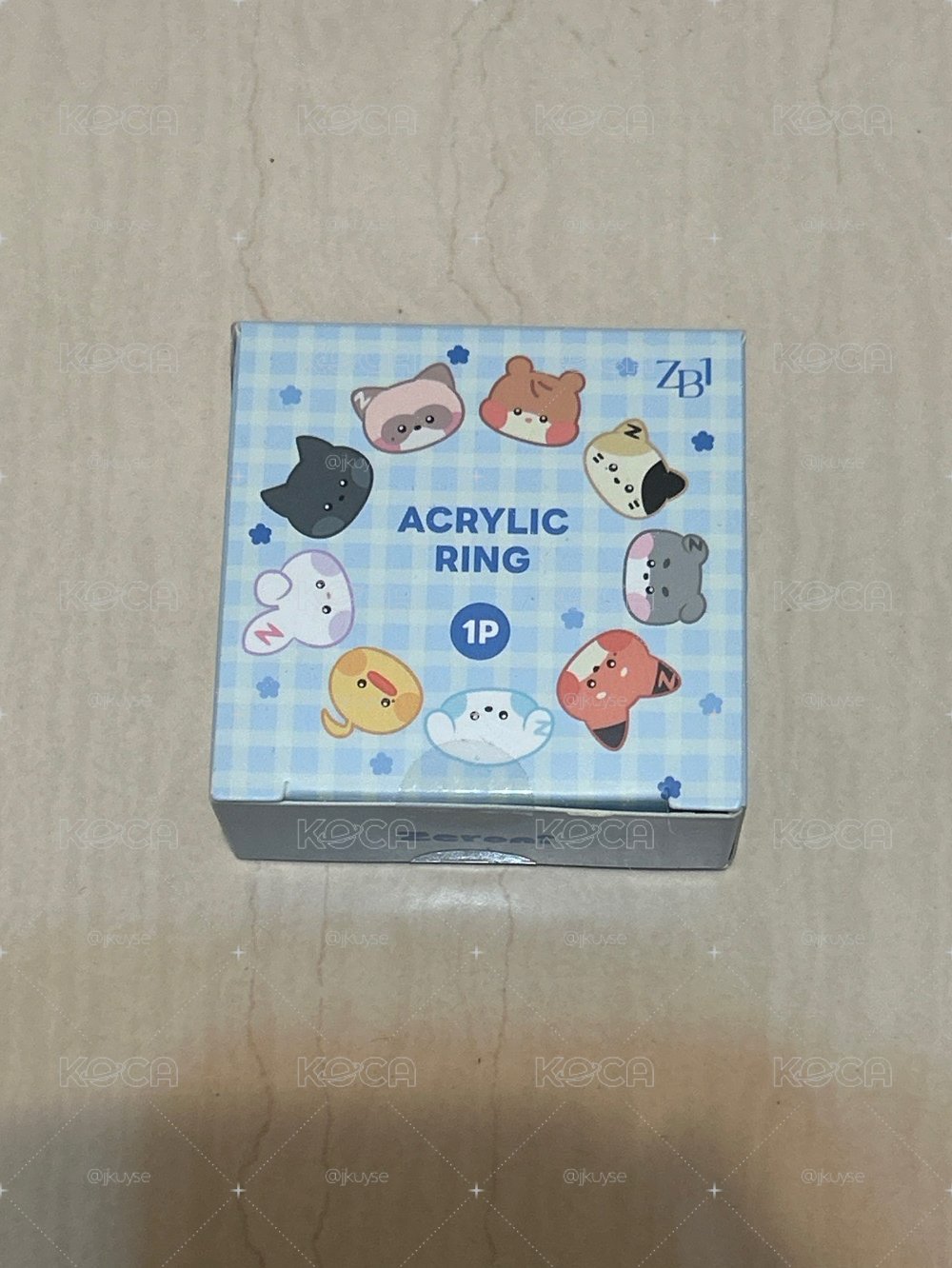 快閃壓克力戒指 未拆