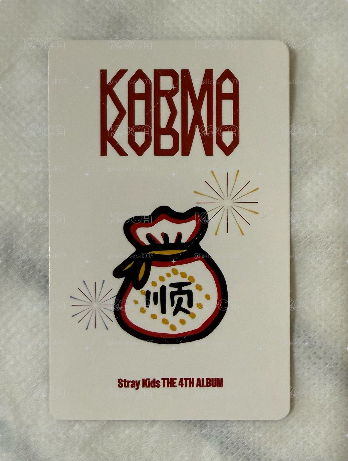 Stray kids 方燦 KARMA 中背 上海 KMS