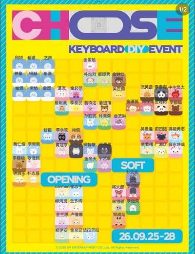 SMTOWN 鍵帽 SUPER JUNIOR