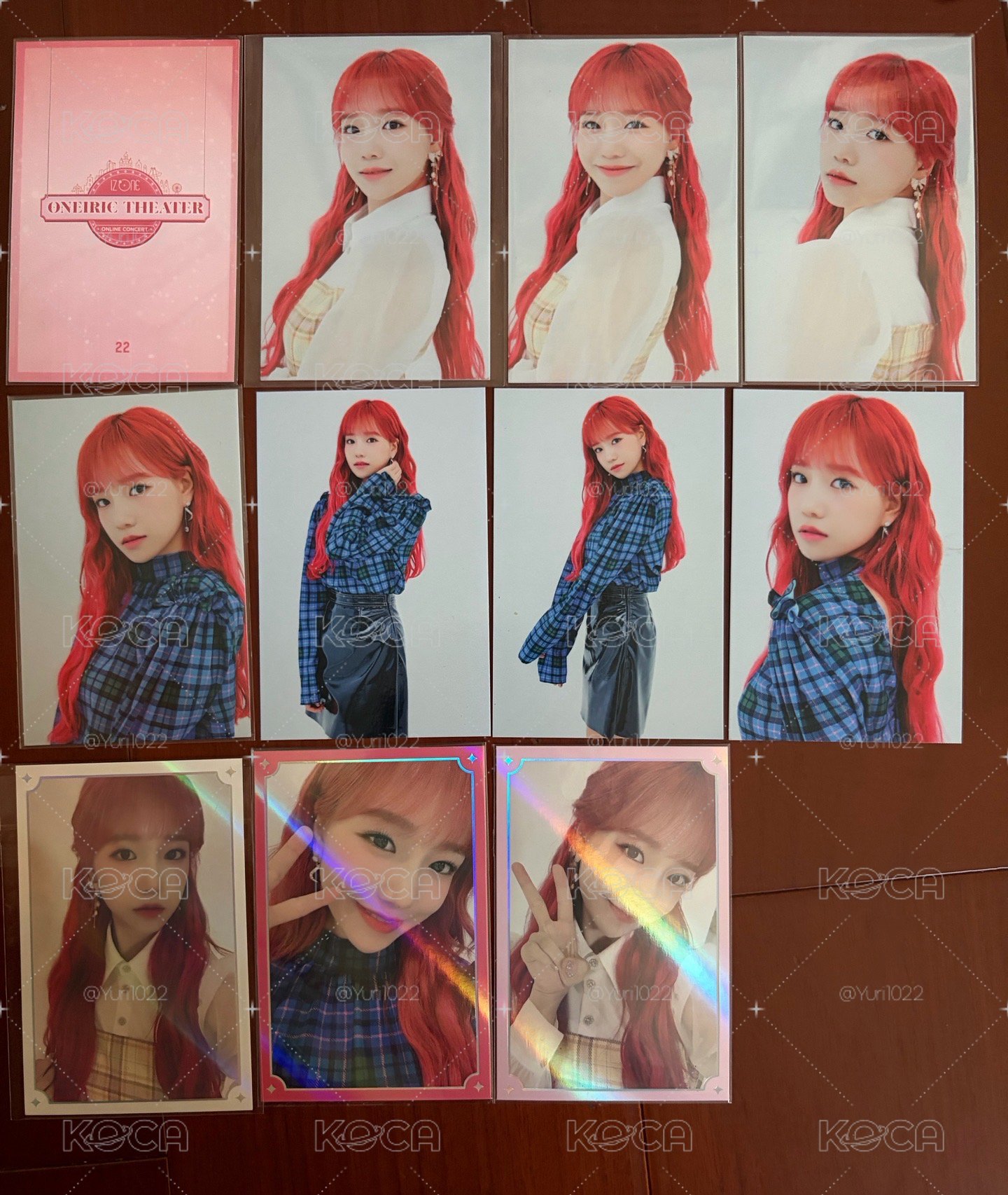 柔理 IZ*ONE 時期 2020 線上演唱會 隨機卡 